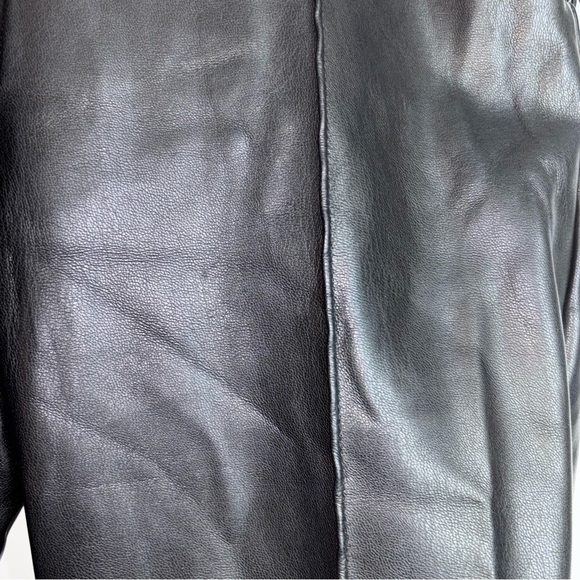Zara Black Faux Leather Leggings Women Medium - Picture 7 of 8